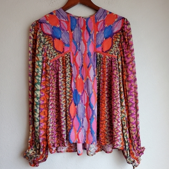 bl^nk Miranda Peasant Blouse size XS NWT - Picture 4 of 9